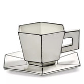Carte Blanche Cappuccino Cup & Saucer