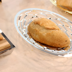 Diamante Stainless Steel Fruit Holder/Breadbasket