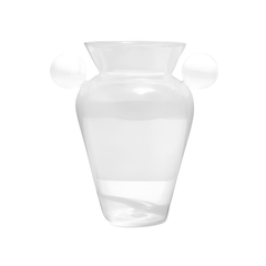 Clear & White Geo Urn