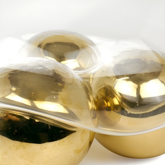 Clear/Gold Gravity 3 Balls Bowl
