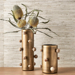 Brass Molecule Vases