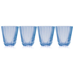 Arc Motif Blue Drinking Glass