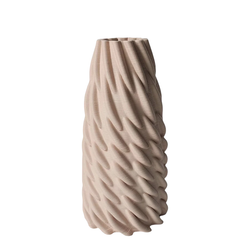 Blush Swirled Porcelain Vases