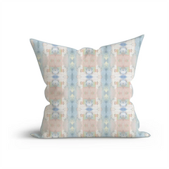 Blushed Blue Throw Pillow