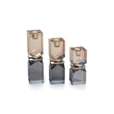 "CRYSTAL CANDLE HOLDER" SET