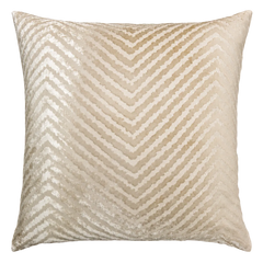 Chevron Latte Velvet 18" Pillow