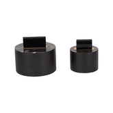Black Round Resin Boxes
