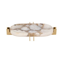 Agate and Brass Tray