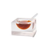 Acrylic Honey & Salt Dish White