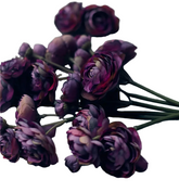 Artificial Ranunculus Bunch - Purple