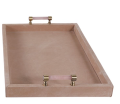 Blush Suede Tray