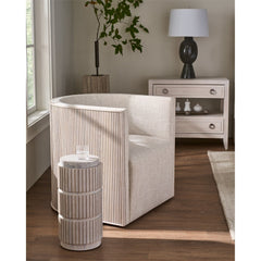 Carmen Spot Stone & Oak Accent Table
