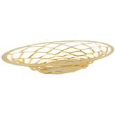 Diamante Gold Plated Fruit Holder/Breadbasket