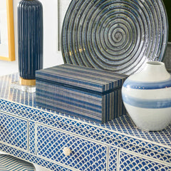 Blue Striped Box