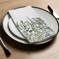 Blue Fields Printed Towel