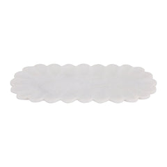 Flat Scallop Edge Marble Tray