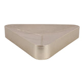 Beige Faux Shagreen Triangular Bowl