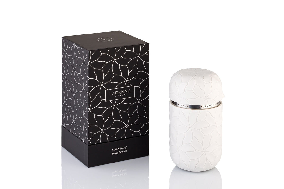 Candle in Petals Porcelain Jar