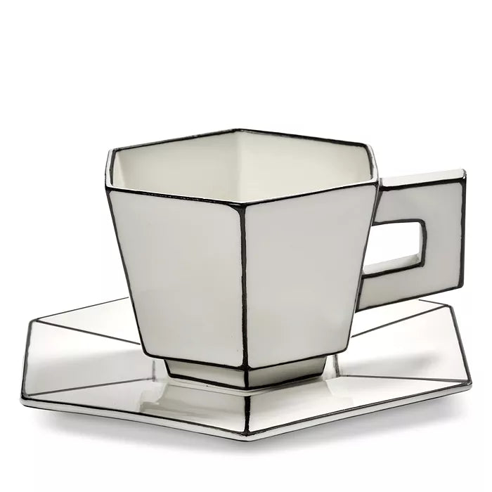 Carte Blanche Cappuccino Cup & Saucer