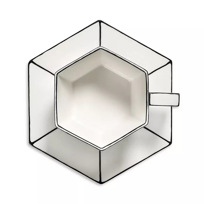 Carte Blanche Cappuccino Cup & Saucer