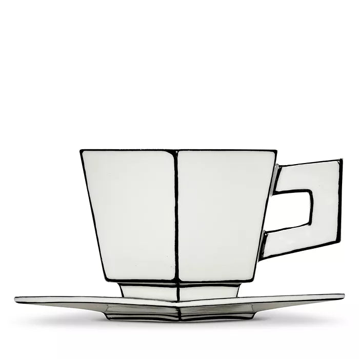Carte Blanche Cappuccino Cup & Saucer
