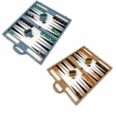 18" Backgammon Set – Faux Leather