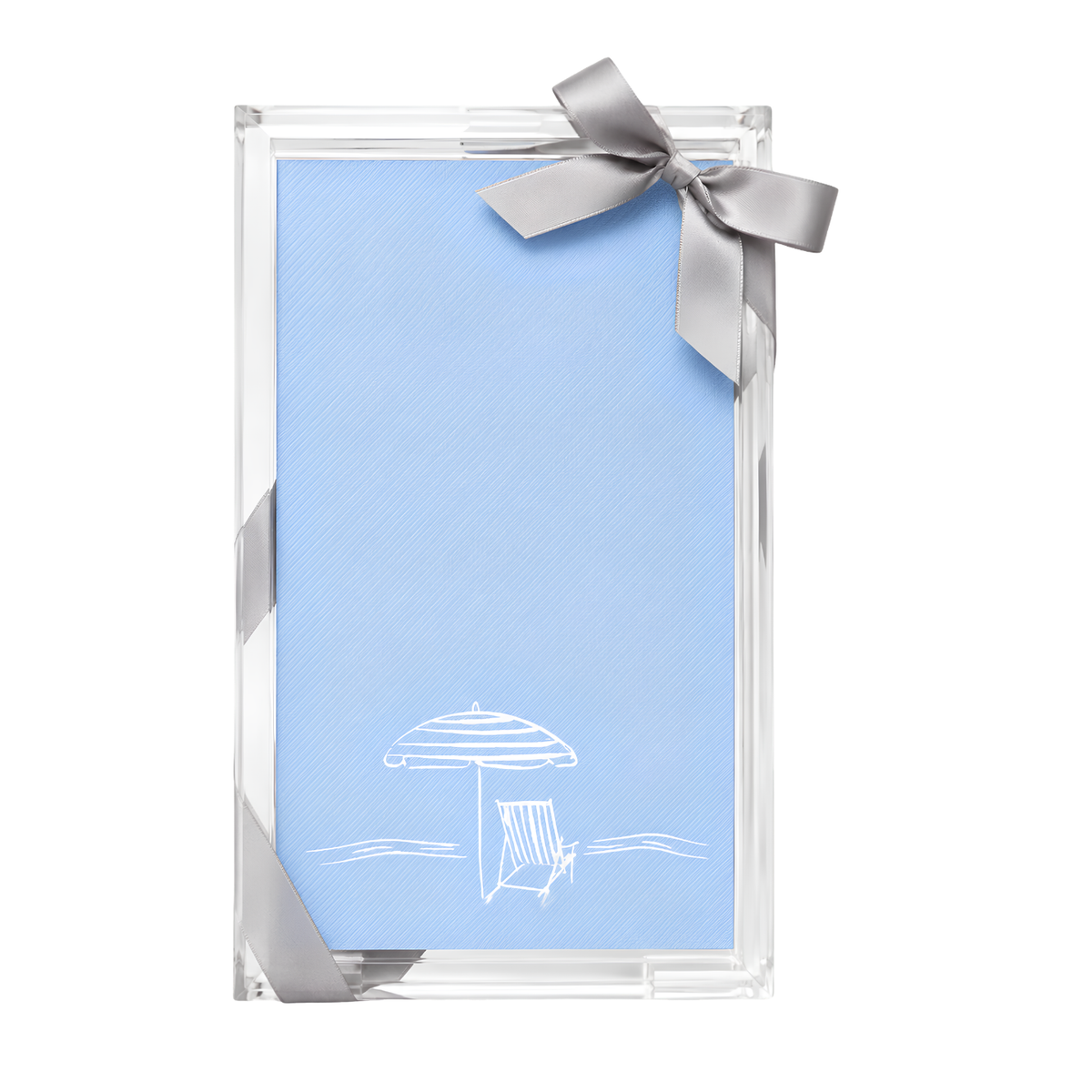 Beach Scene Guest Towel Tray & Napkin Set