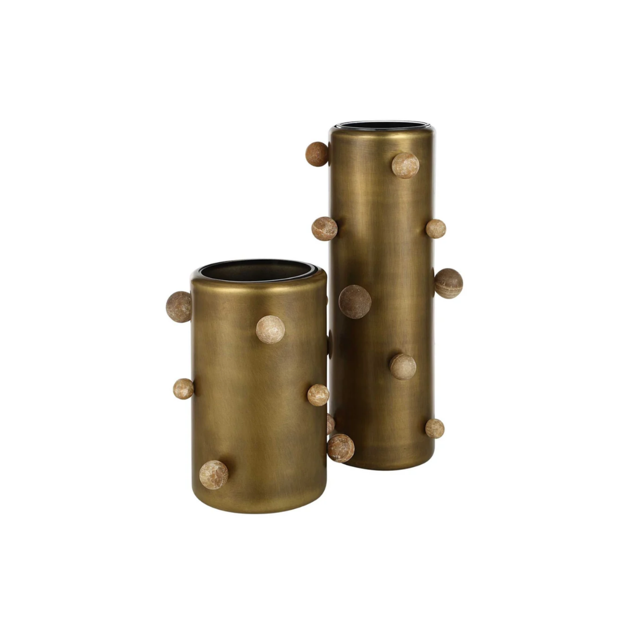 Brass Molecule Vases