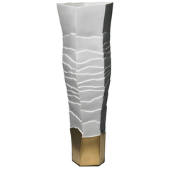 Erosum Porcelain Gold Base Vase