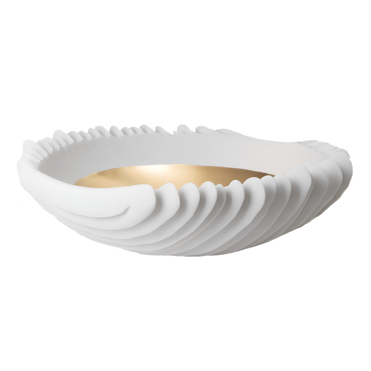 Atollo Gold Novalis Centerpiece Bowl