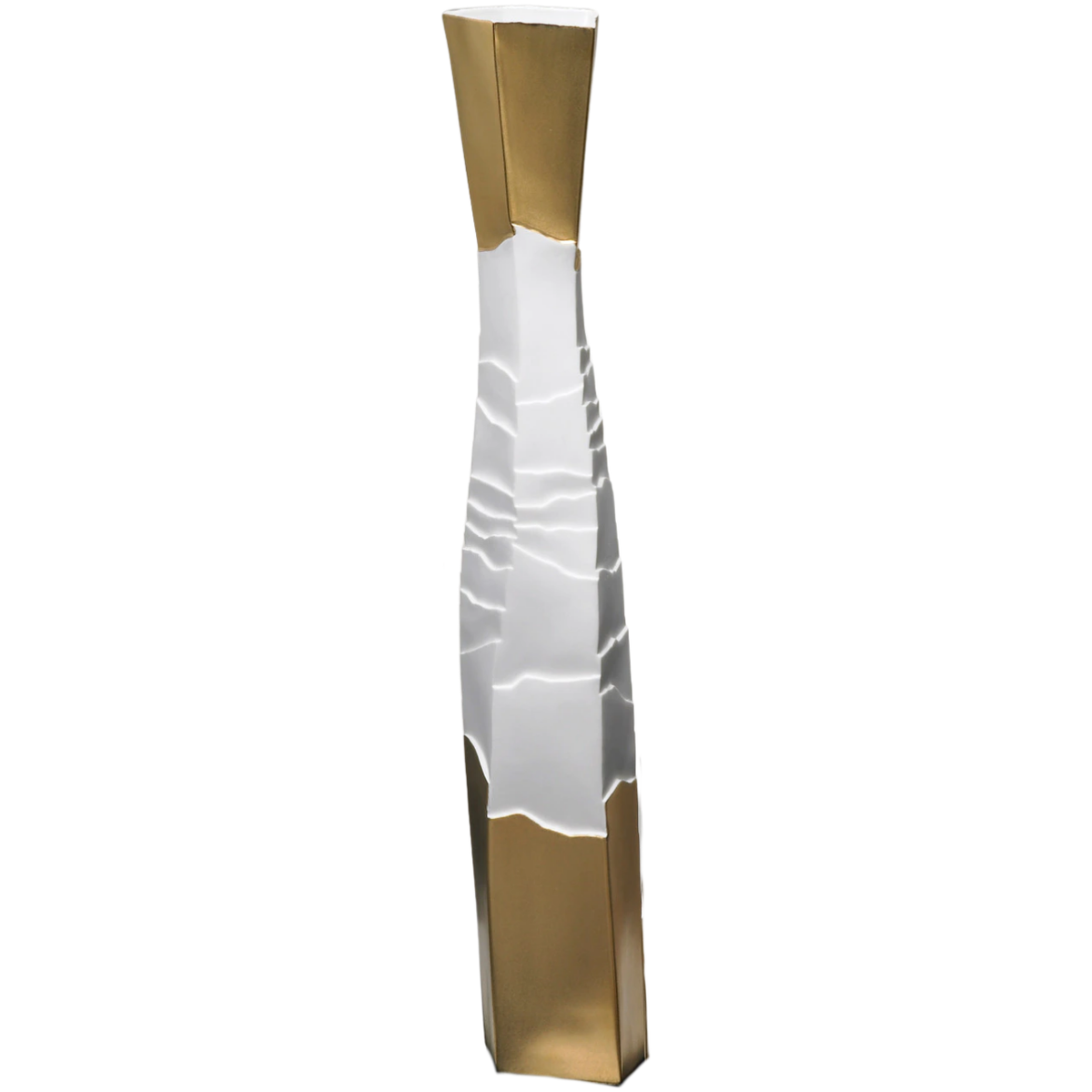 Erosum Porcelain Gold Top/Bottom Vase