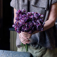 Artificial Ranunculus Bunch - Purple