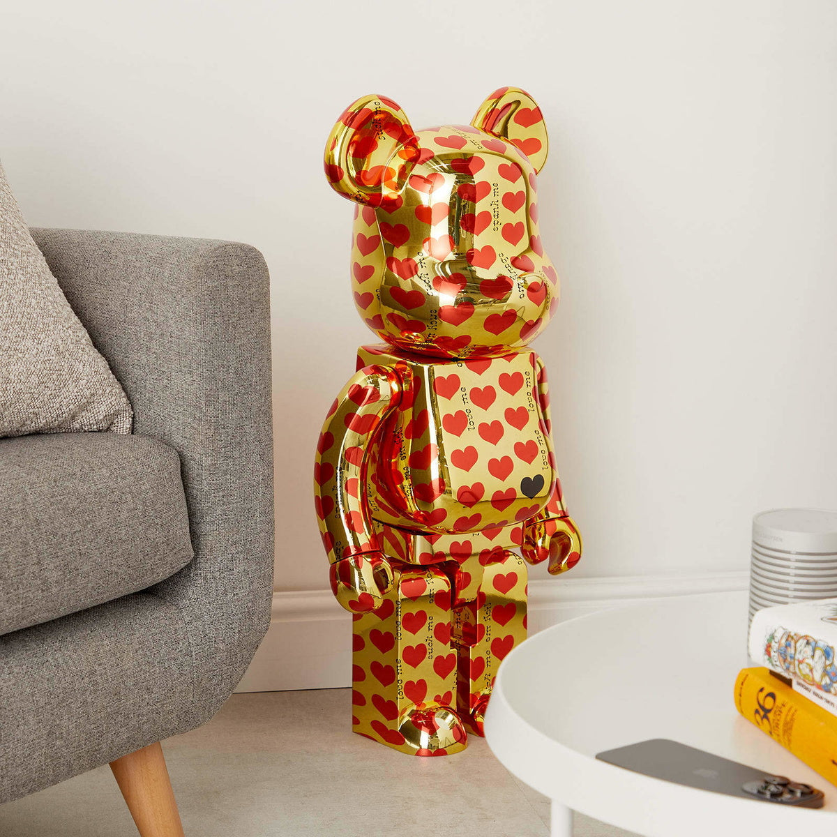 BE@RBRICK Gold Heart 1000%