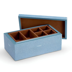 Blue Shagreen Jewelry Box