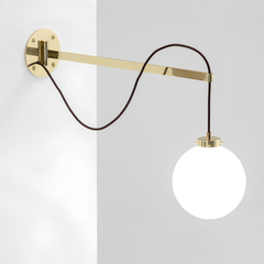 Achillea Wall Movable Brass Arm