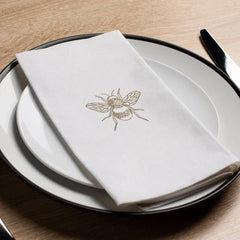Bee Gold Printed Napkin