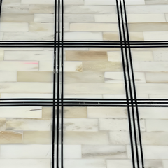 Bone Box With Black Grid