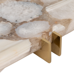 Agate and Brass Tray