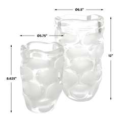 Dimple Vases Set of 2