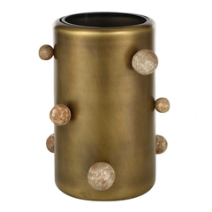 Brass Molecule Vases