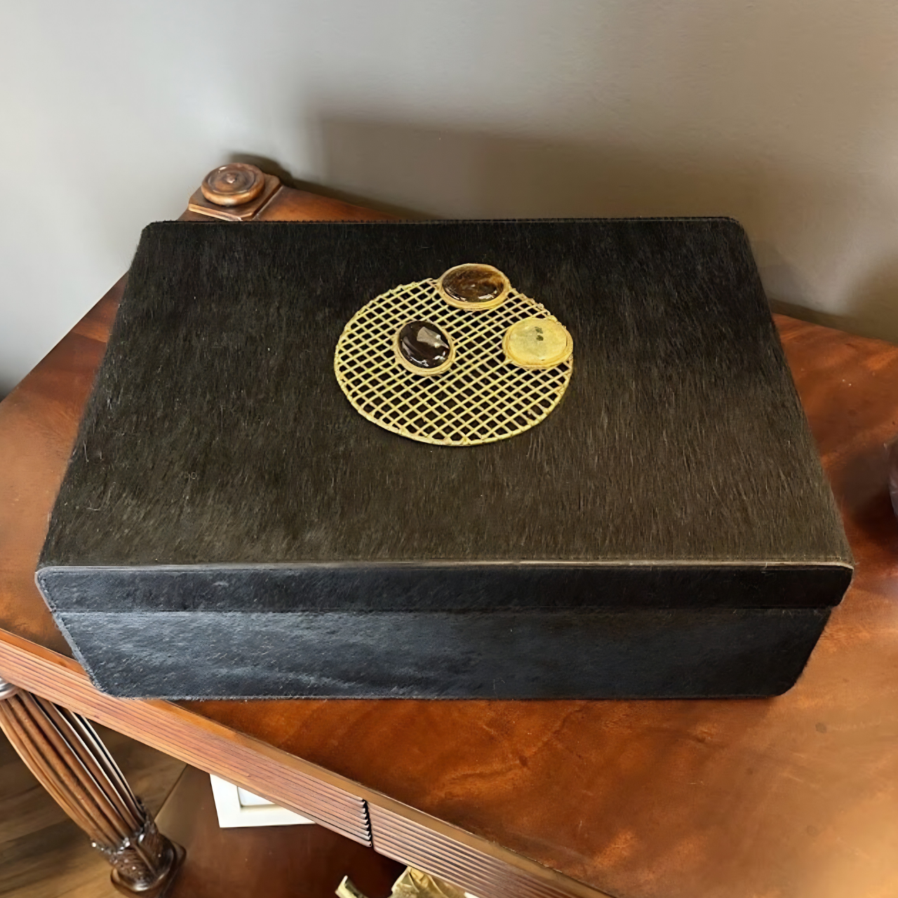 Black Hair on Hide Box