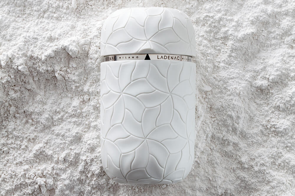 Candle in Petals Porcelain Jar