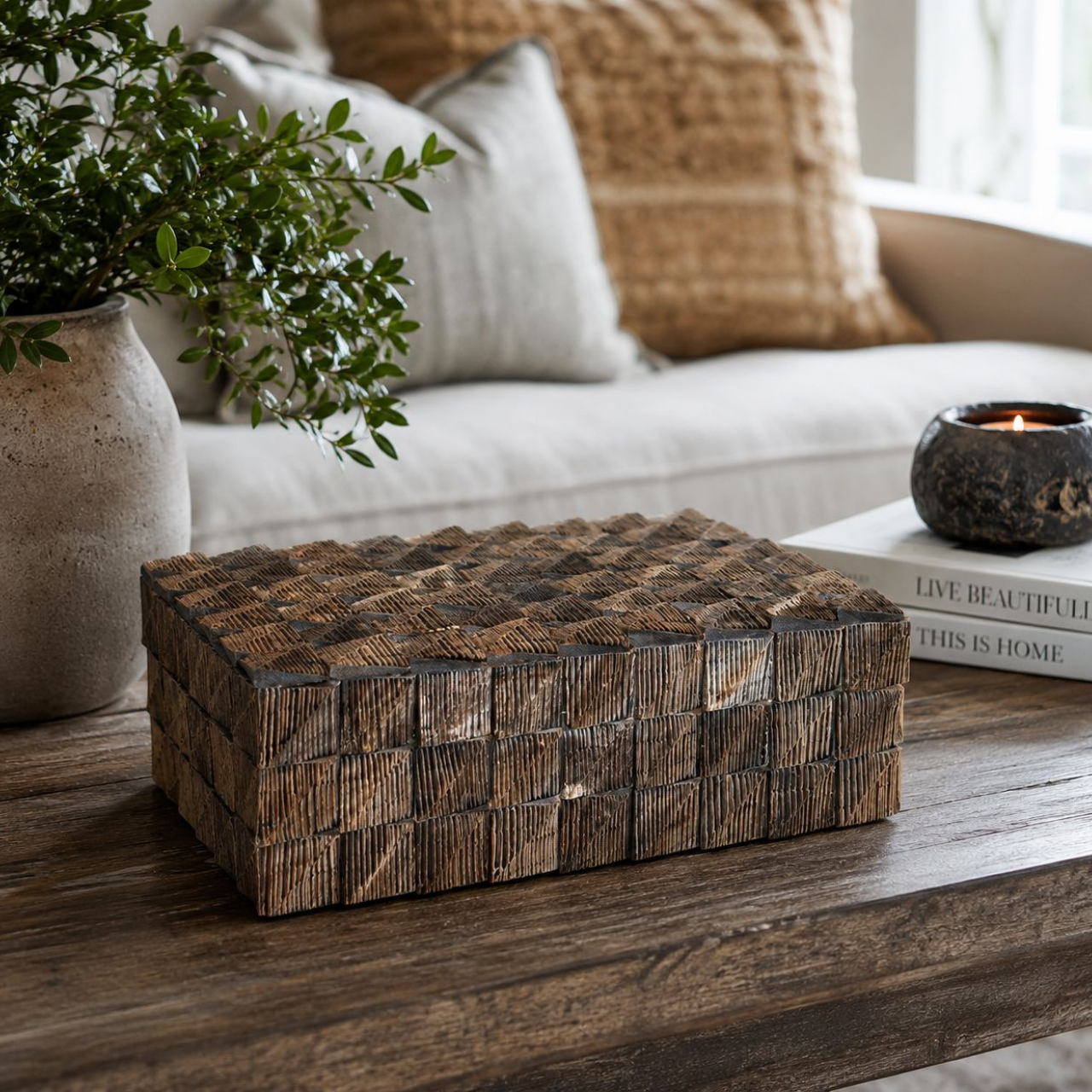 Brown Carving Box