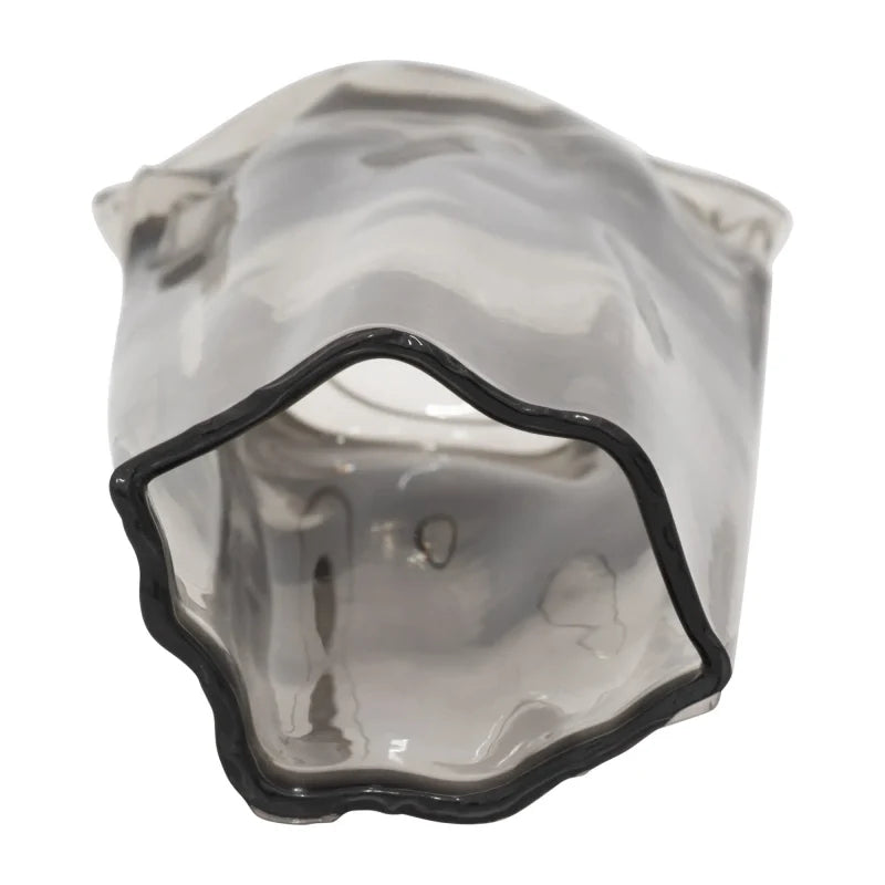 Glass Paper Bag Vase