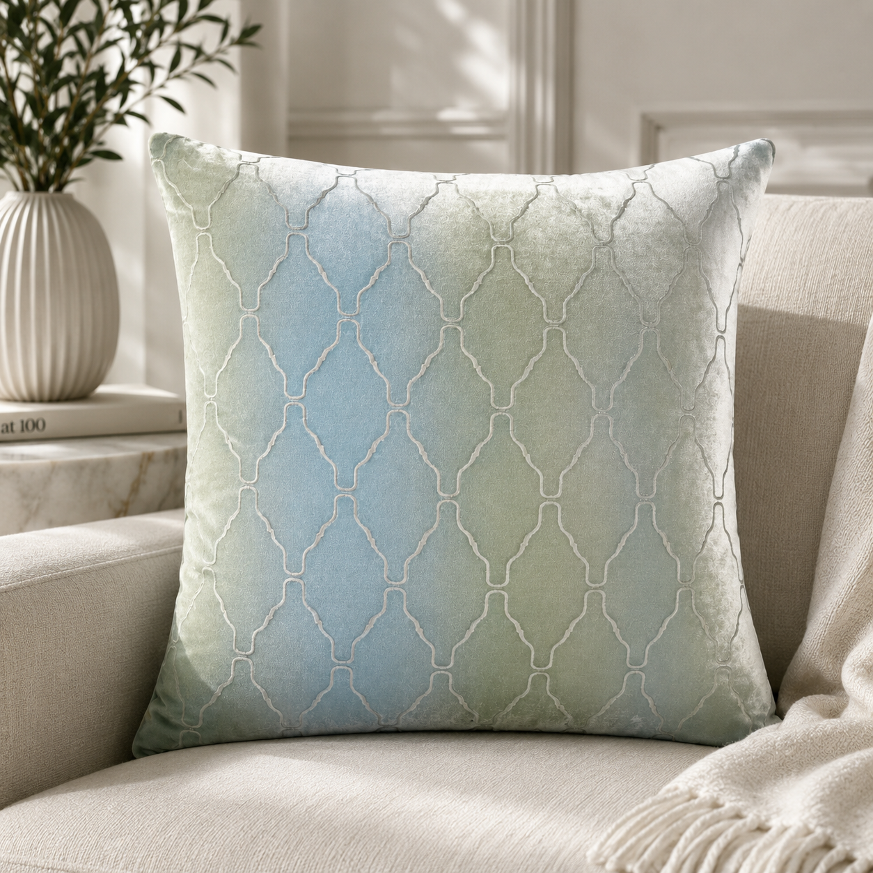 Arches Ice 22" Pillow