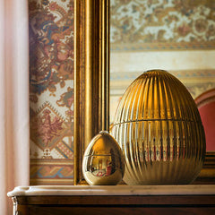 Candle in Ceramic Gold