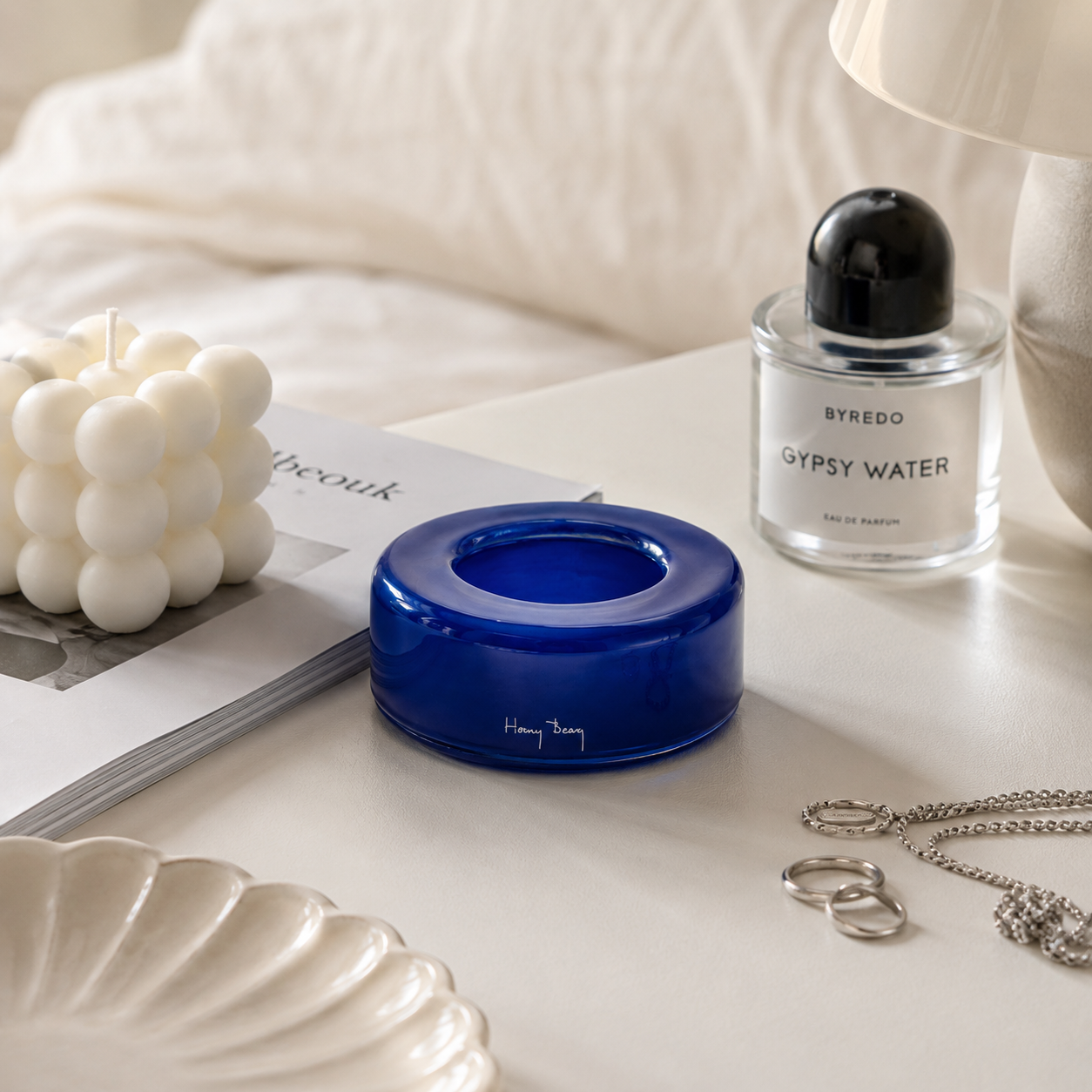 Admiral Blue Decorative Glass Accent S4