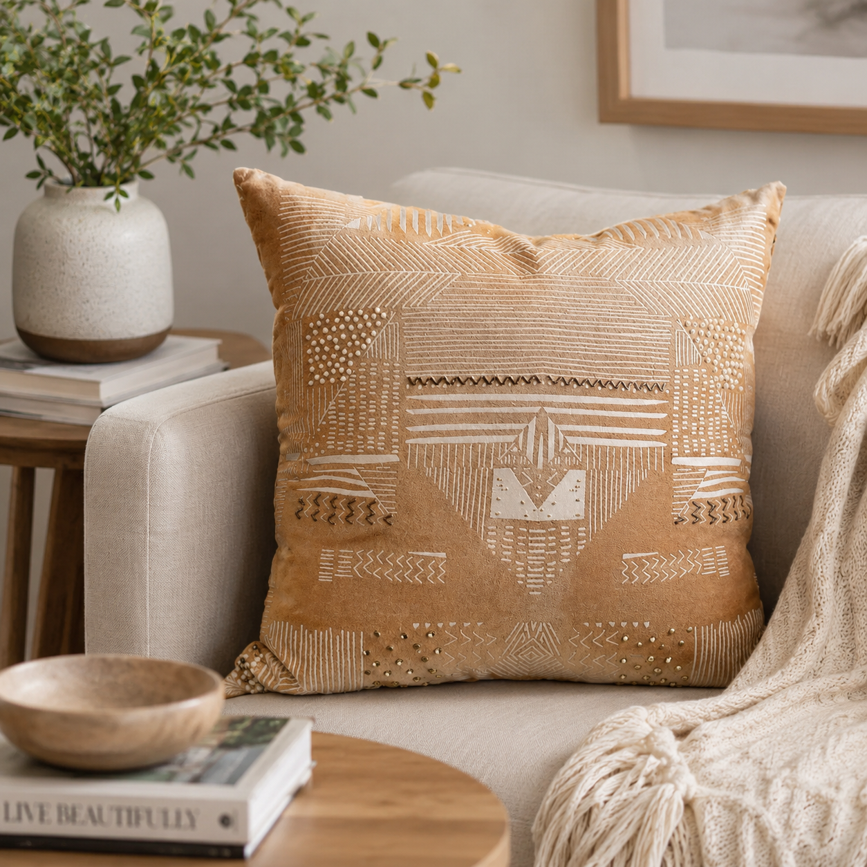 Decorative Velvet Accent Pillow
