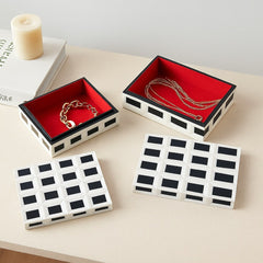 Black & White Checkered Boxes