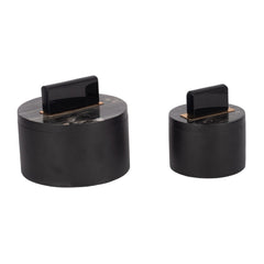 Black Round Resin Boxes